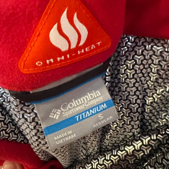 Columbia Womens Titanium Omni Heat Ski Snowboard Pant Red, Size Small - Picture 7 of 12